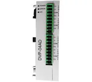 DVP04AD-SL Модуль аналоговых входов, 4 входа, 16 бит, аварийный выход